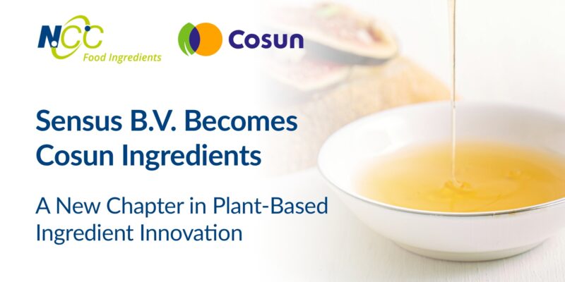 Sensus B.V. Becomes Cosun Ingredients — NCC Food Ingredients News